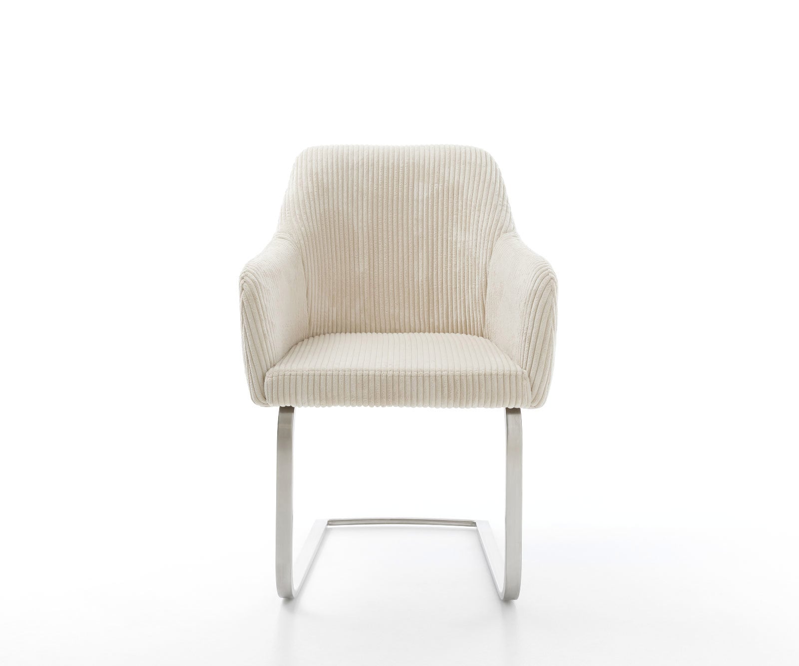 Cantilever Greg-Flex côtelé beige vintage pied cantilever plat acier inoxydable brossé ressorts ensachés 1 Cantilever Greg-Flex côtelé beige vintage pied cantilever plat acier inoxydable brossé ressorts ensachés 1