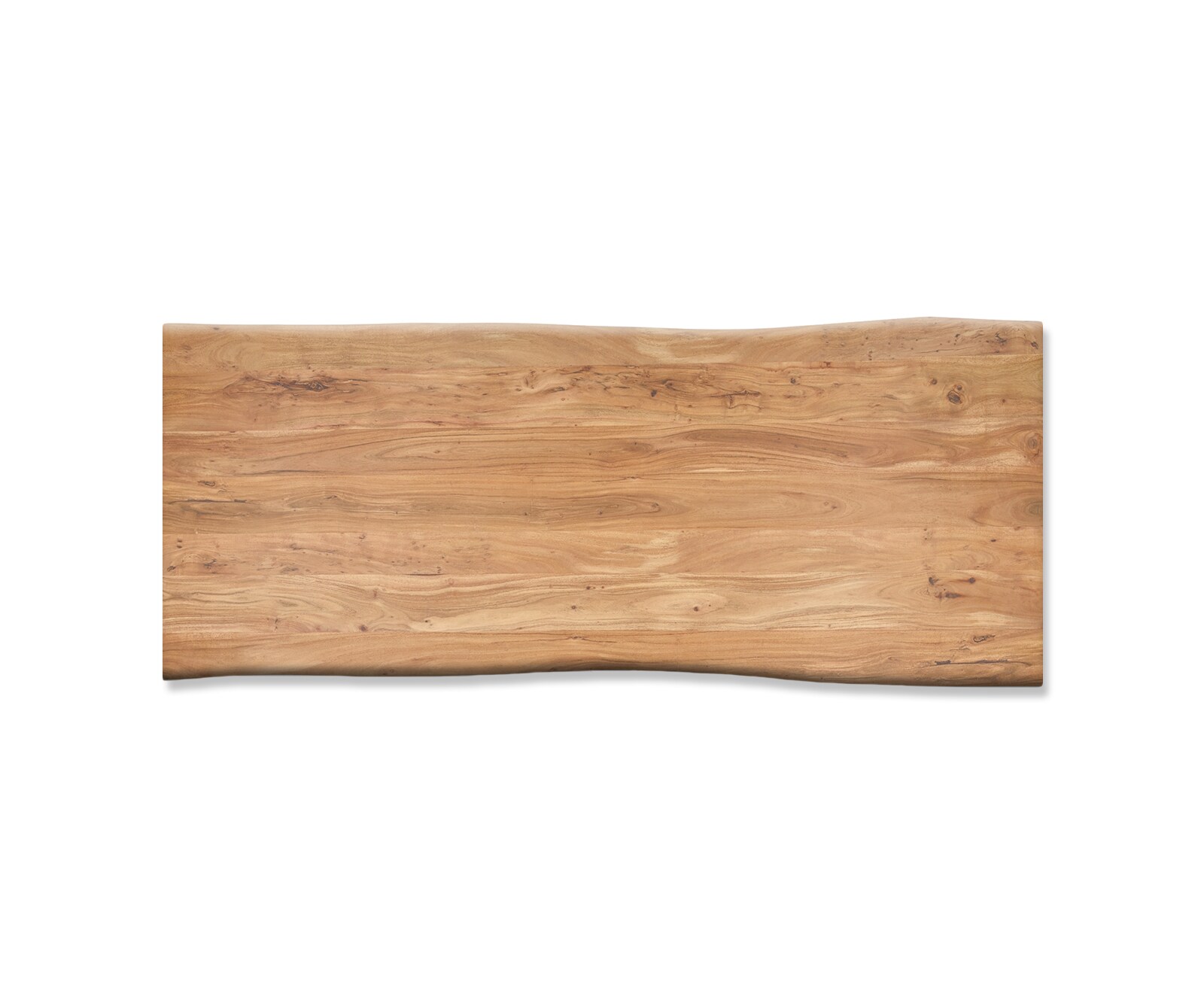 Table-à-manger Edge 240x100cm acacia nature acier inoxydable large Live-Edge 3
