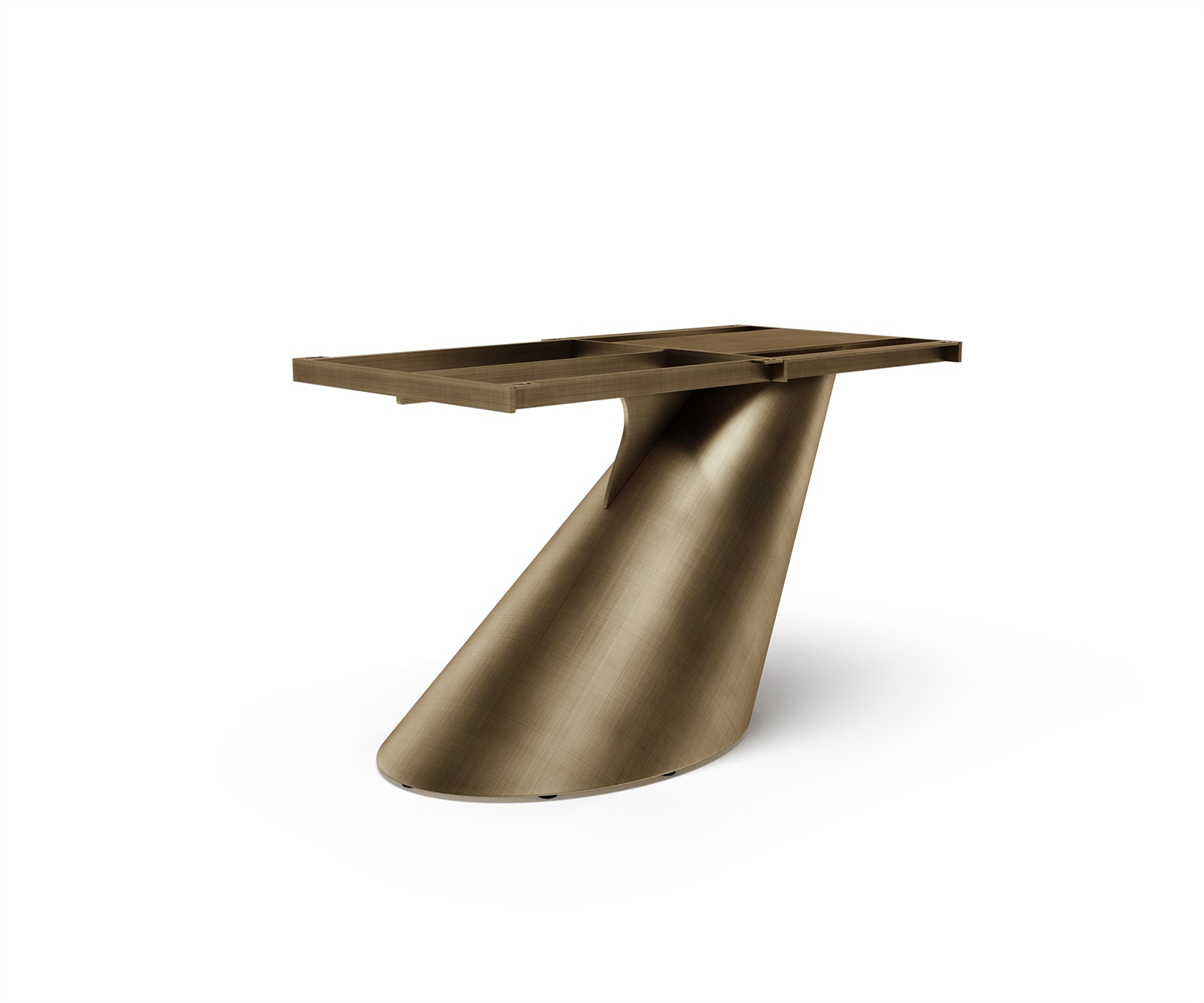 Piètement de table Cono Metallic Doré 1