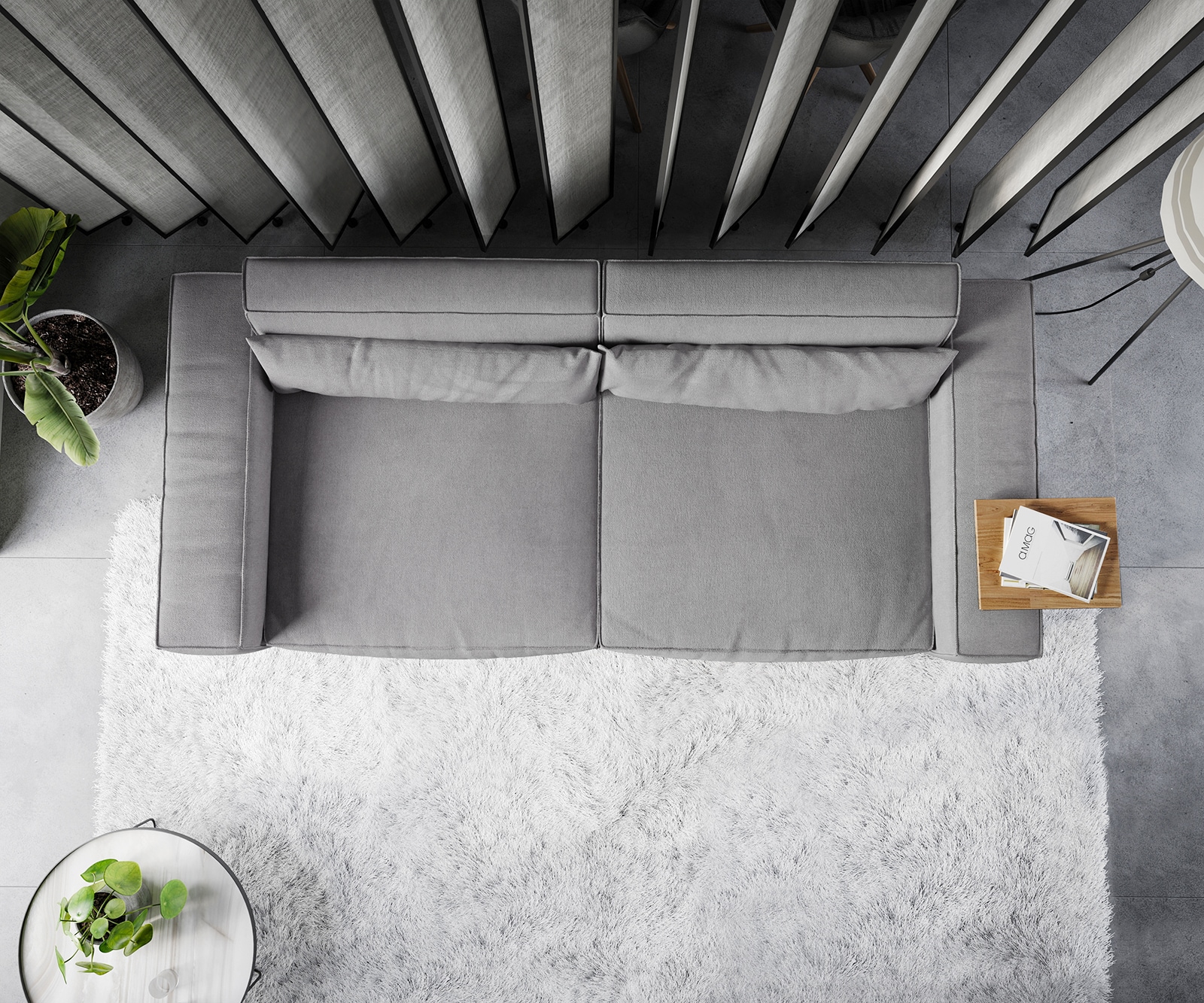 Grand Canapé Sirpio XL 270x130 cm Microfibre Gris 5 Grand Canapé Sirpio XL 270x130 cm Microfibre Gris 5