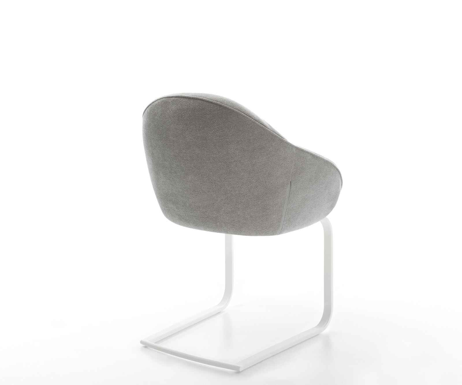 Cantilever Gaio-Flex tissu structuré doux gris pied cantilever plat blanc 4