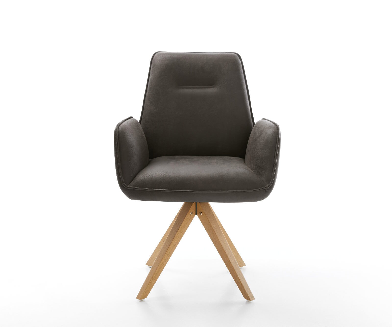 Chaise-de-salle-à-manger Zoa-Flex microvelours anthracite vintage pied en bois angulaire naturel ressorts ensachés 1 Chaise-de-salle-à-manger Zoa-Flex microvelours anthracite vintage pied en bois angulaire naturel ressorts ensachés 1