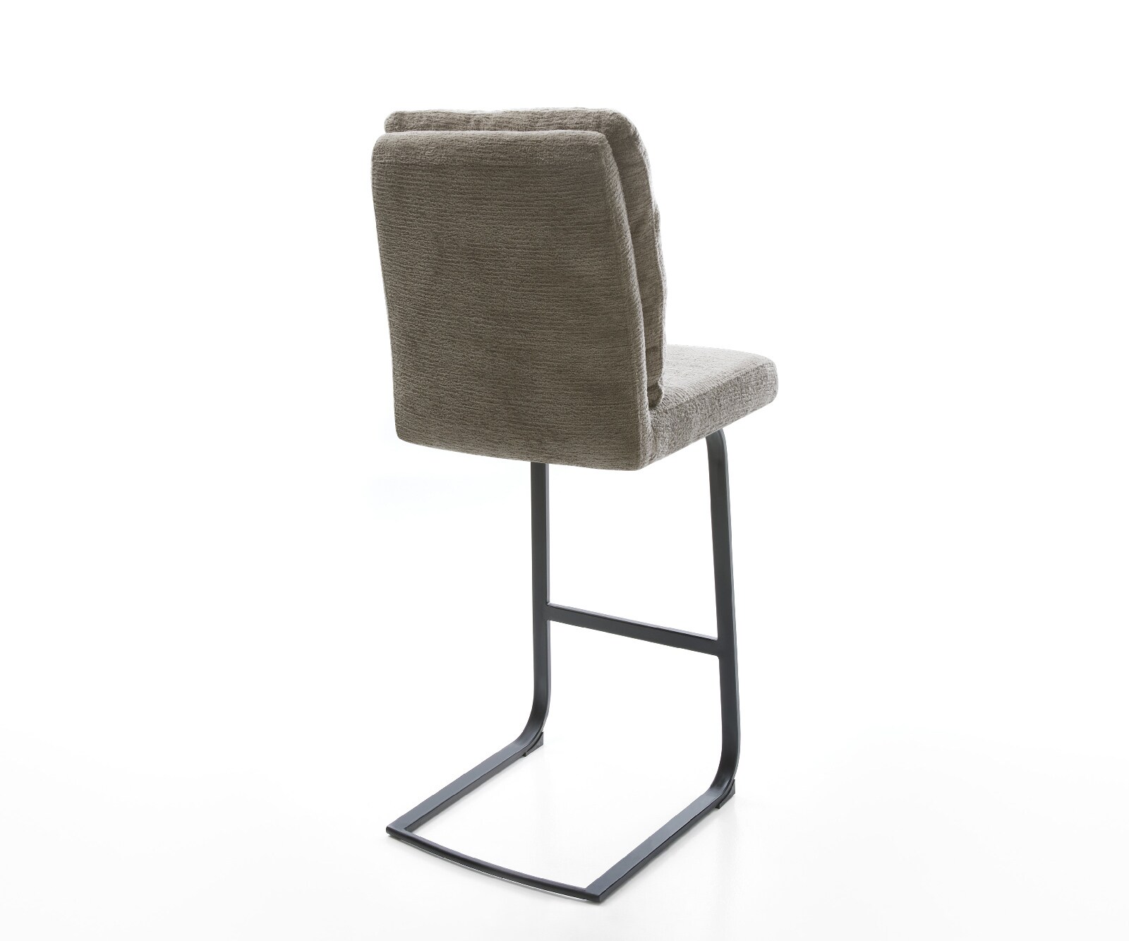 Chaise-de-bar Pela-Flex Bouclé doux Boue Pied cantilever plat noir Noir 5