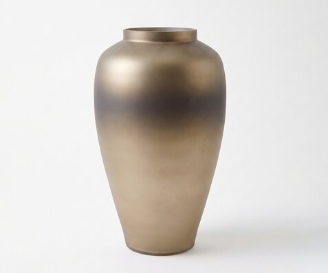Vase Somera l29 x P29 x H52 cm Verre Aurum Soufflé à la bouche
