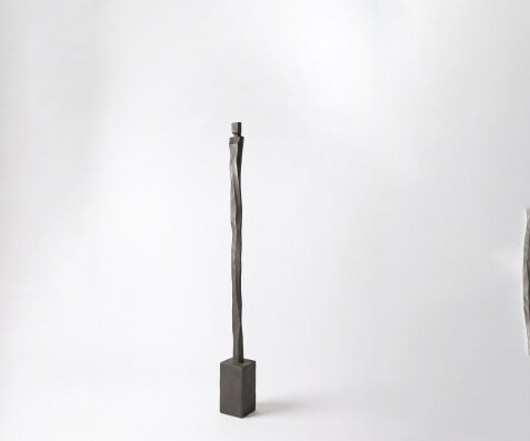 Figurine Statera l12 x P12 x H131 cm Aluminium Basalt Faite main