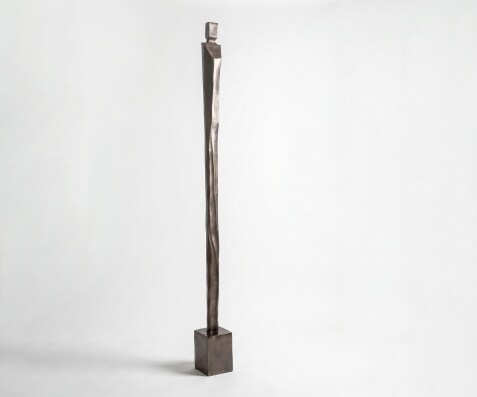 Figurine Statera l17 x P16 x H190 cm Aluminium Mokka Bronze Faite main