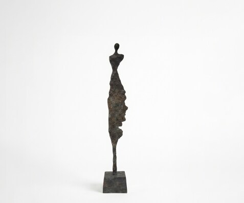Figurine Serina l14 x P14 x H85 cm Aluminium Umbra Antica Faite main