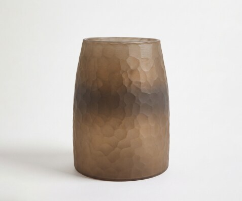 Vase Facetta l19 x P19 x H25 cm Verre Aurum Fait main