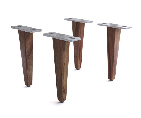 Pied-en-bois 20cm sheesham foncé (set de 4)